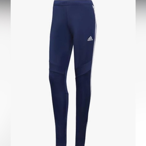 ADIDAS CLIMACOOL STRIPED TIRO 19 TRAINING SLIM FIT PANTS (DK BLUE WHITE) - Picture 3 of 6